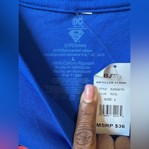 Superman Blue T-Shirt - Picture 3 of 5
